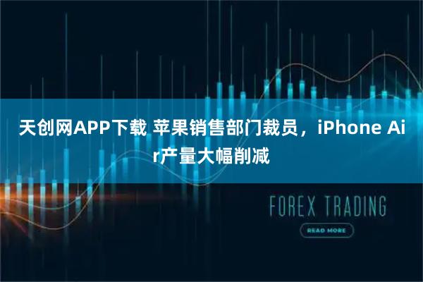 天创网APP下载 苹果销售部门裁员，iPhone Air产量大幅削减